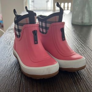 Burberry rain boots